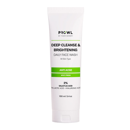 PROWL Deep Cleanse & Brightening Daily Face Wash - All Skin Type - 100ml - Pack of 1