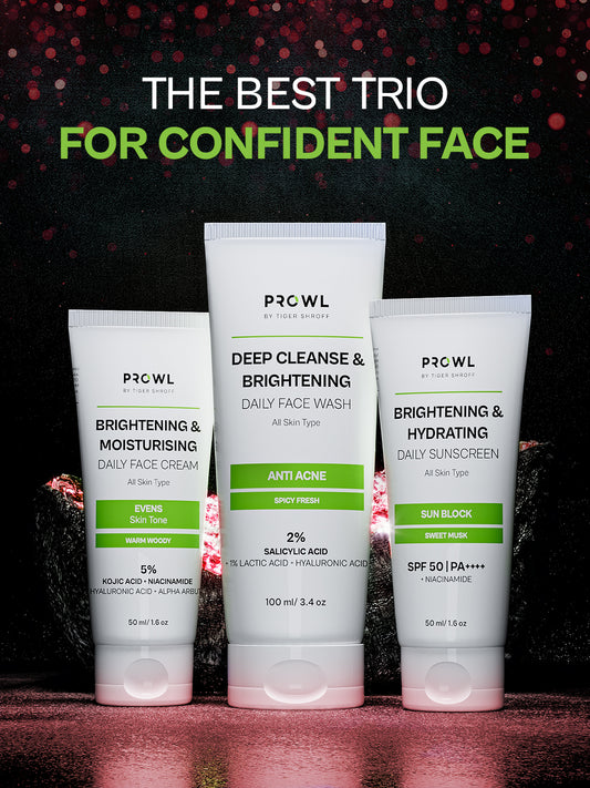 PROWL Facecare Daily Kit - All Skin Type - Valentine's Day Gift set - Pack of 1