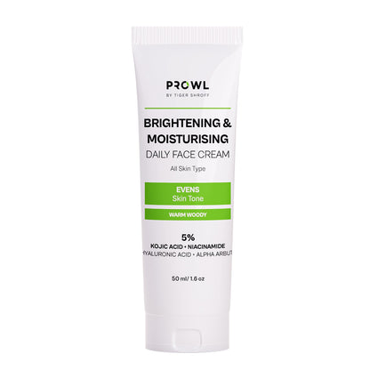 PROWL Brightening & Moisturising Daily Face Cream - All Skin Type - 50ml - Pack of 1