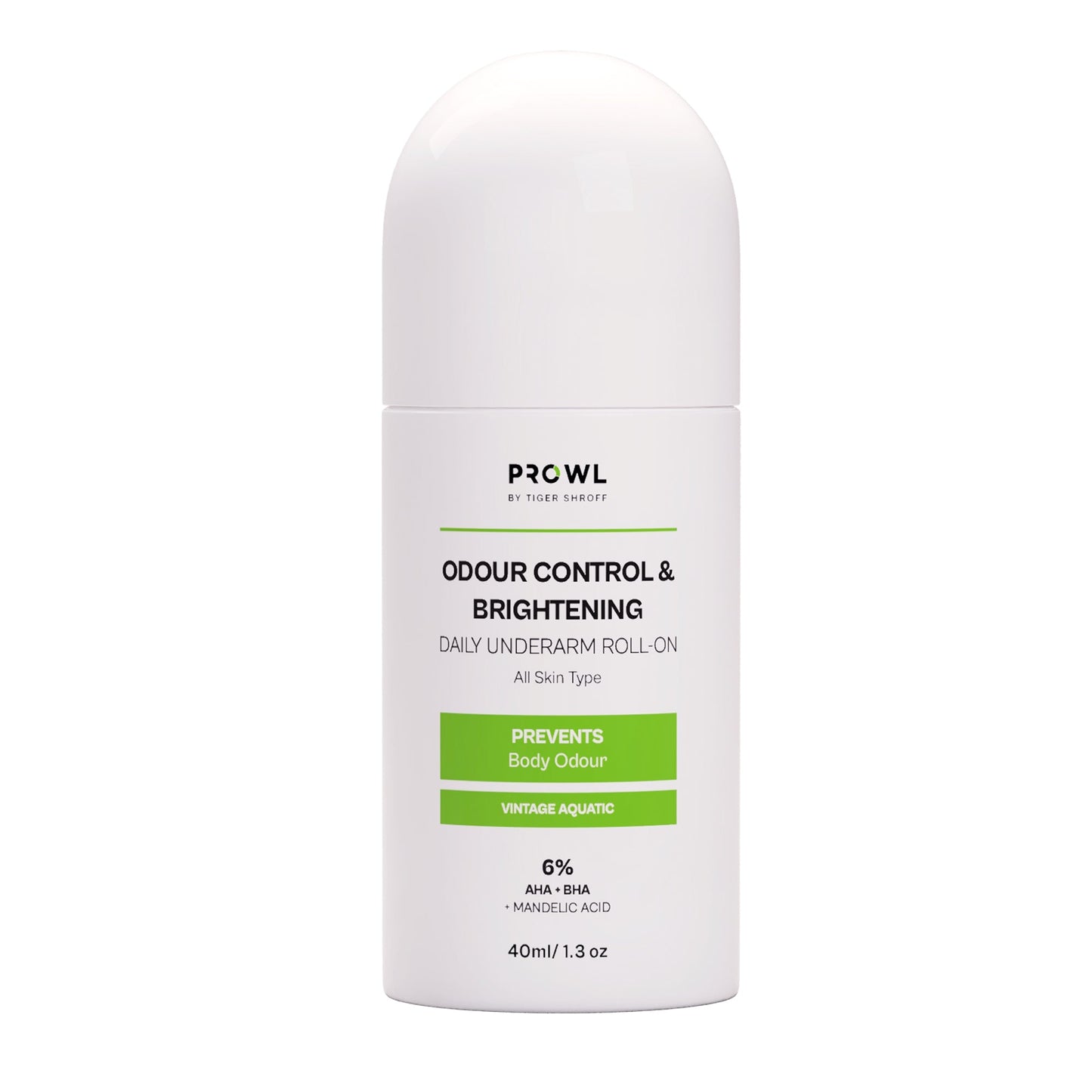 PROWL Odour control & Brightening  Daily Underarm Roll-On - All Skin Type - 40ml - Pack of 1