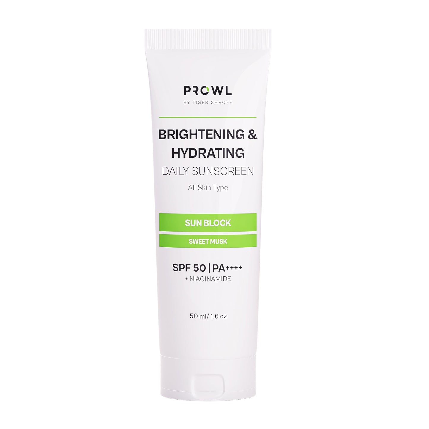 PROWL Brightening & Hydrating Daily Sunscreen - All Skin Type - 50ml - Pack of 1