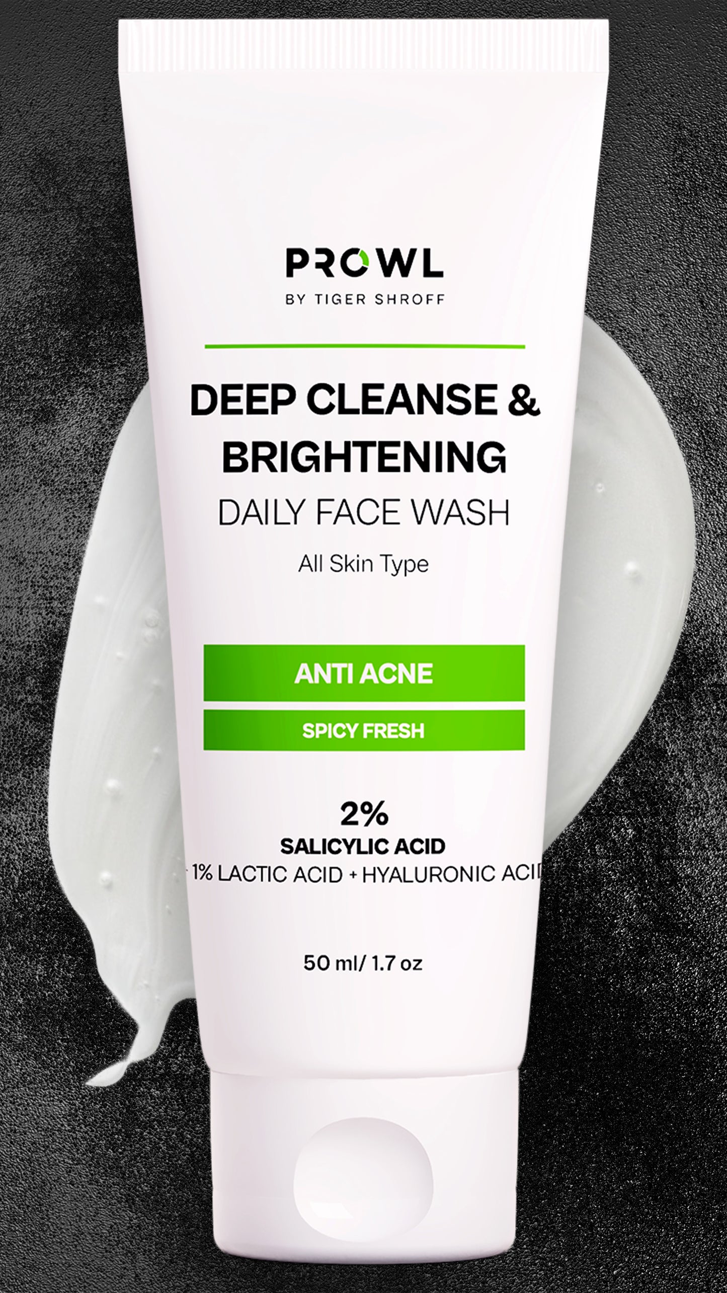 PROWL Deep Cleanse & Brightening  Daily Face Wash - All Skin Type - 50ml - Pack of 1