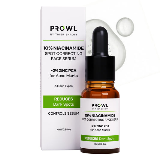 PROWL 10% Niacinamide Spot Correcting Daily Face Serum - All Skin Type - 10ml - Pack of 1