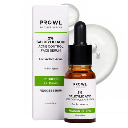 PROWL 2% Salicylic Acid Acne Control Daily Face Serum - All Skin Type - 10ml - Pack of 1