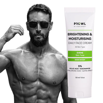 PROWL Brightening & Moisturising Daily Face Cream - All Skin Type - 50ml - Pack of 1