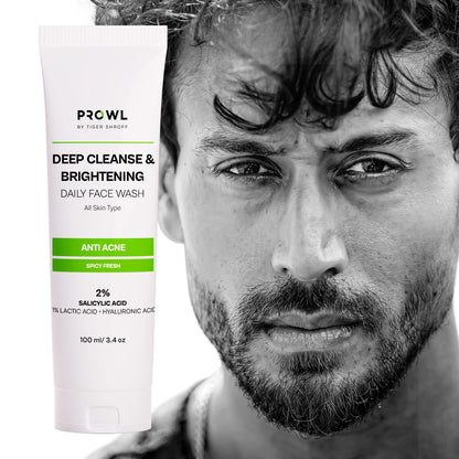 PROWL Deep Cleanse & Brightening Daily Face Wash - All Skin Type - 100ml - Pack of 1
