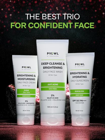 PROWL Facecare Daily Kit - All Skin Type - Valentine's Day Gift set - Pack of 1