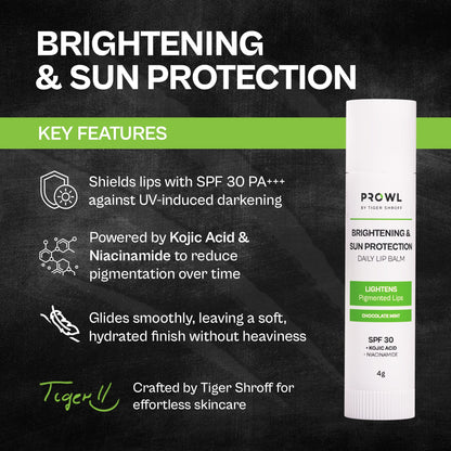 PROWL Brightening & Sun Protection Daily Lip Balm - All Skin Type - 4g - Pack of 1