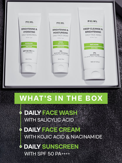 PROWL Facecare Daily Kit - All Skin Type - Gift set - Pack of 1
