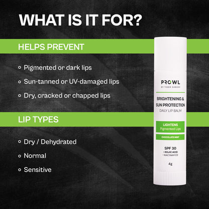 PROWL Brightening & Sun Protection Daily Lip Balm - All Skin Type - 4g - Pack of 1
